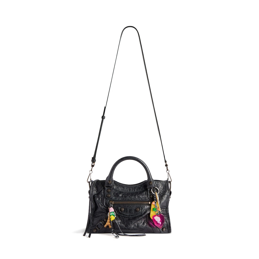 Balenciaga Minibolso Le City Con Charms Para Mujer En Negro