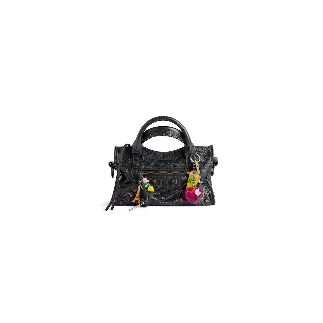 Balenciaga Minibolso Le City Con Charms para Mujer en Negro