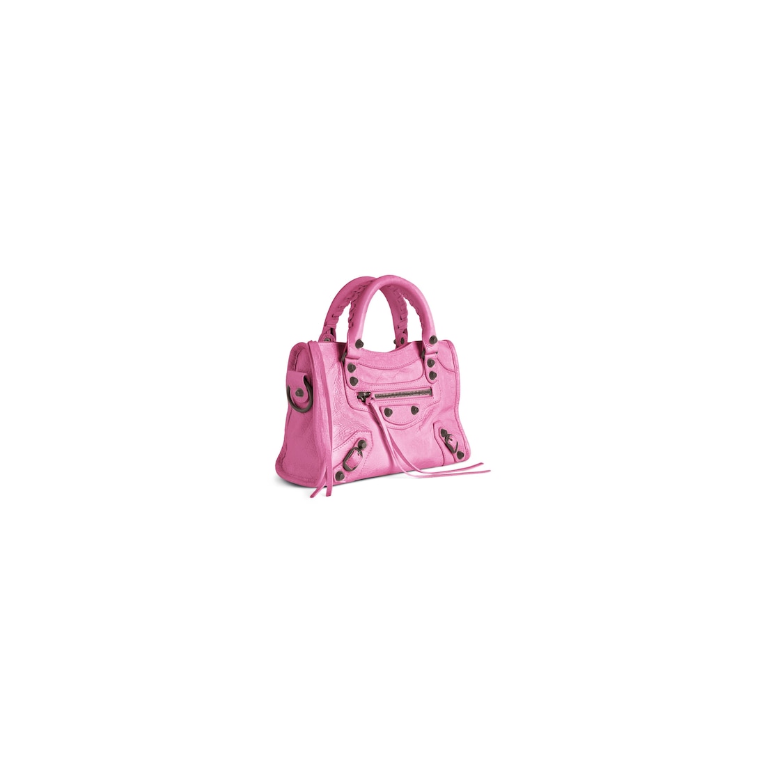 Balenciaga Minibolso Le City Para Mujer En Rosa Brillante