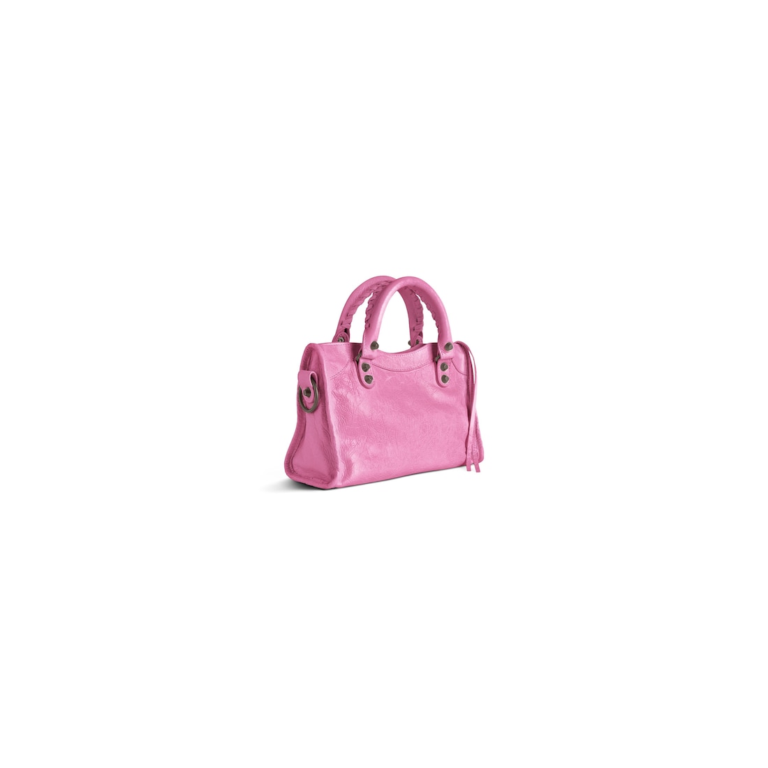 Balenciaga Minibolso Le City Para Mujer En Rosa Brillante