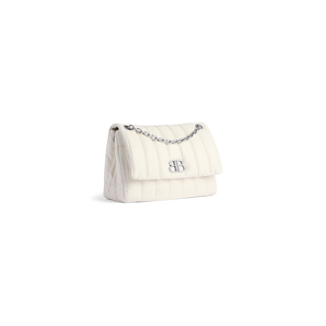 Balenciaga Minibolso Monaco Acolchado Para Mujer En Blanco