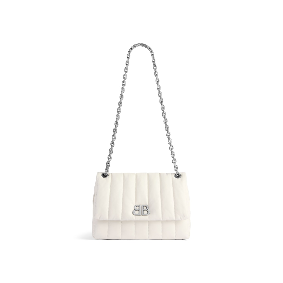 Balenciaga Minibolso Monaco Acolchado para Mujer en Blanco