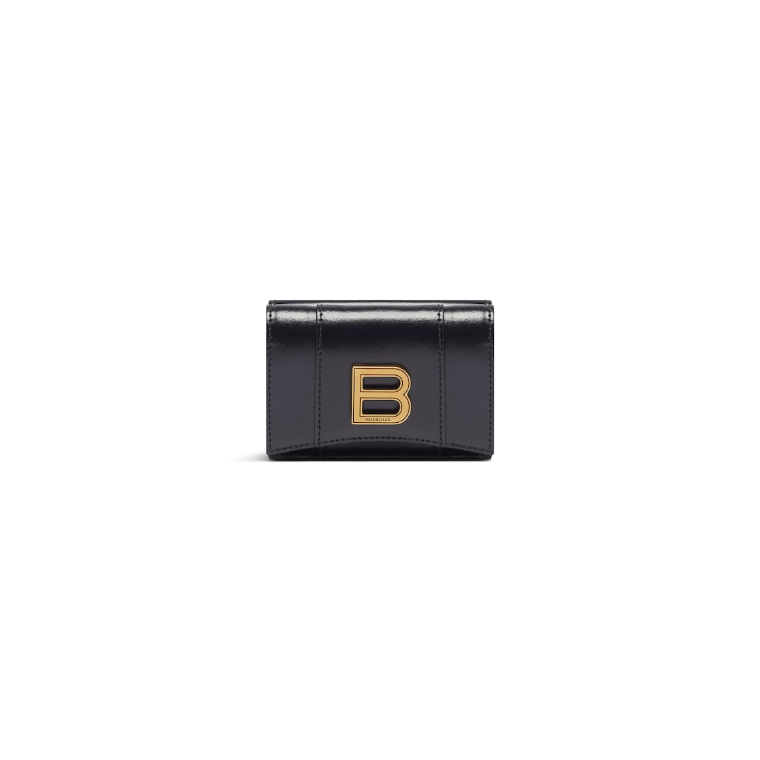 Balenciaga Minicartera Hourglass para Mujer en Negro