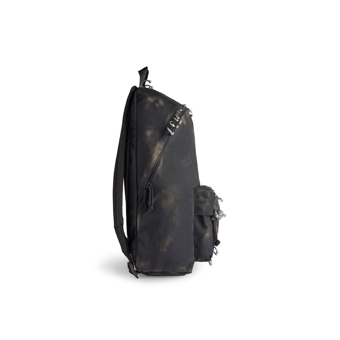 Balenciaga Mochila Explorer Con Piercings Para Hombre En Negro