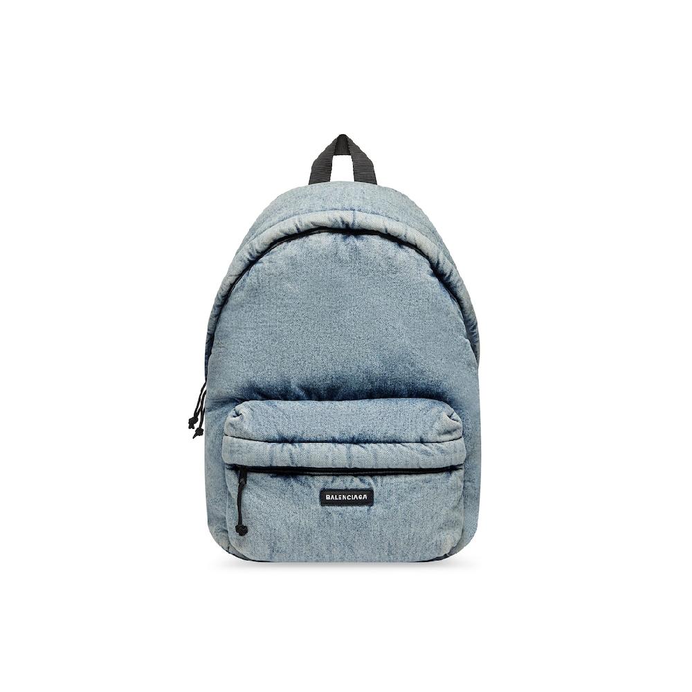 Balenciaga Mochila Explorer De Tejido Vaquero para Hombre en Azul Degradado