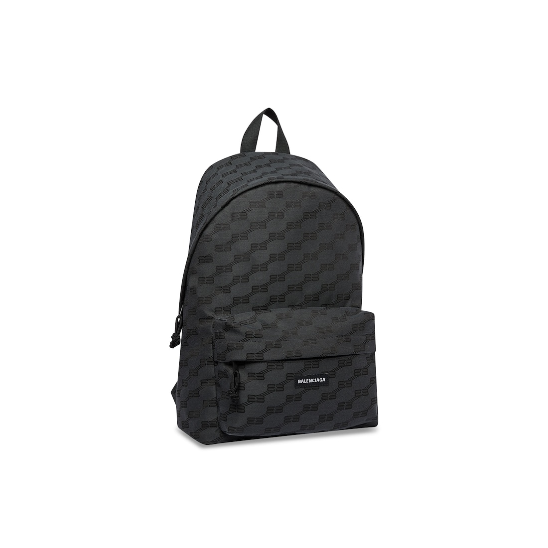 Balenciaga Mochila Signature Medium De Lona De Jacquard Bb Monogram Para Hombre En Negro