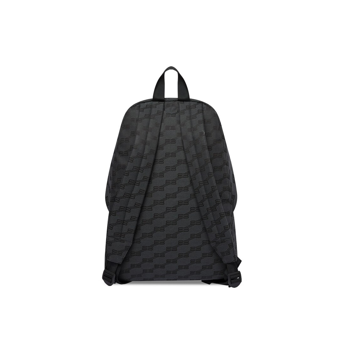 Balenciaga Mochila Signature Medium De Lona De Jacquard Bb Monogram Para Hombre En Negro