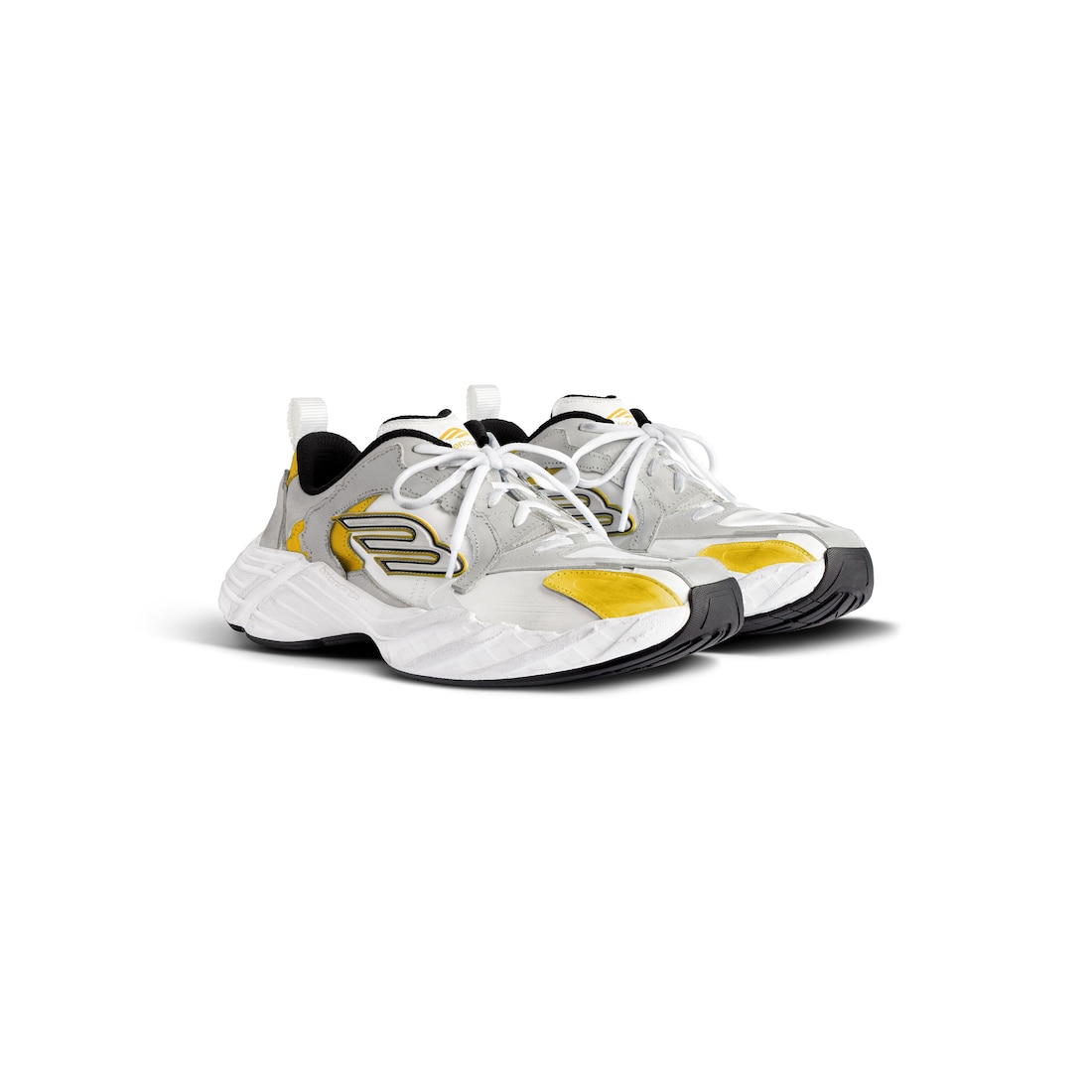Balenciaga Monday Shoe Para Hombre En Gris/blanco/amarillo/negro