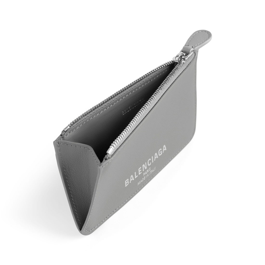 Balenciaga Monedero Y Tarjetero Alargado Cash 2.0 Para Mujer En Gris