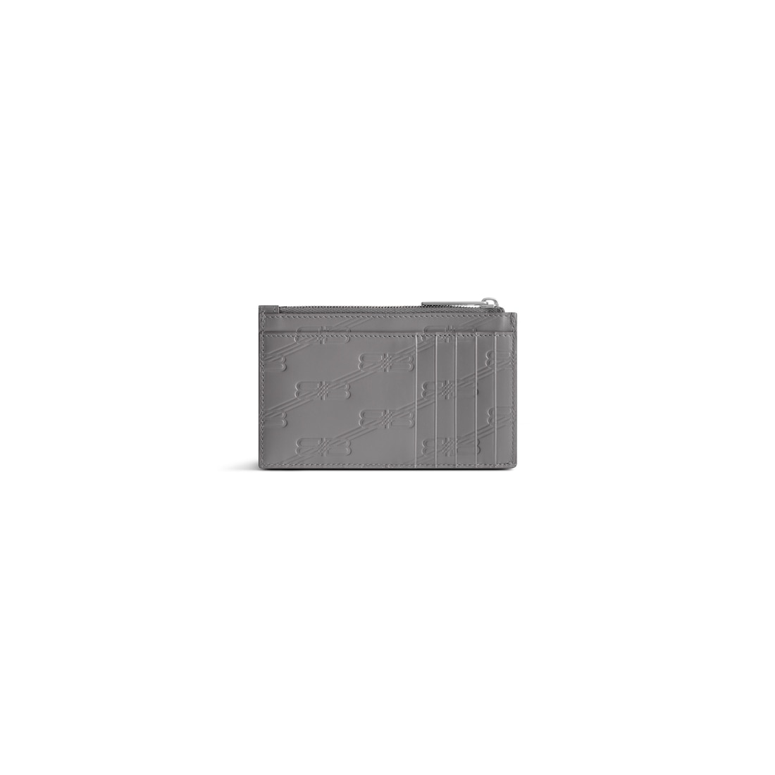 Balenciaga Monedero Y Tarjetero Alargado Embossed Monogram En Box Para Hombre En Gris Oscuro