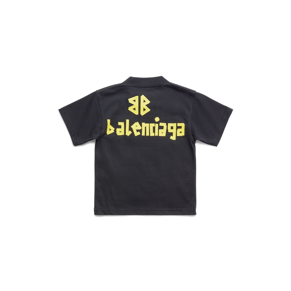 Balenciaga Niños - Camiseta Tape Type En Negro Degradado