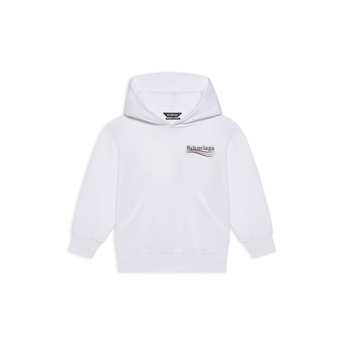 Balenciaga Niños - Political Campaign Hoodie en Blanco