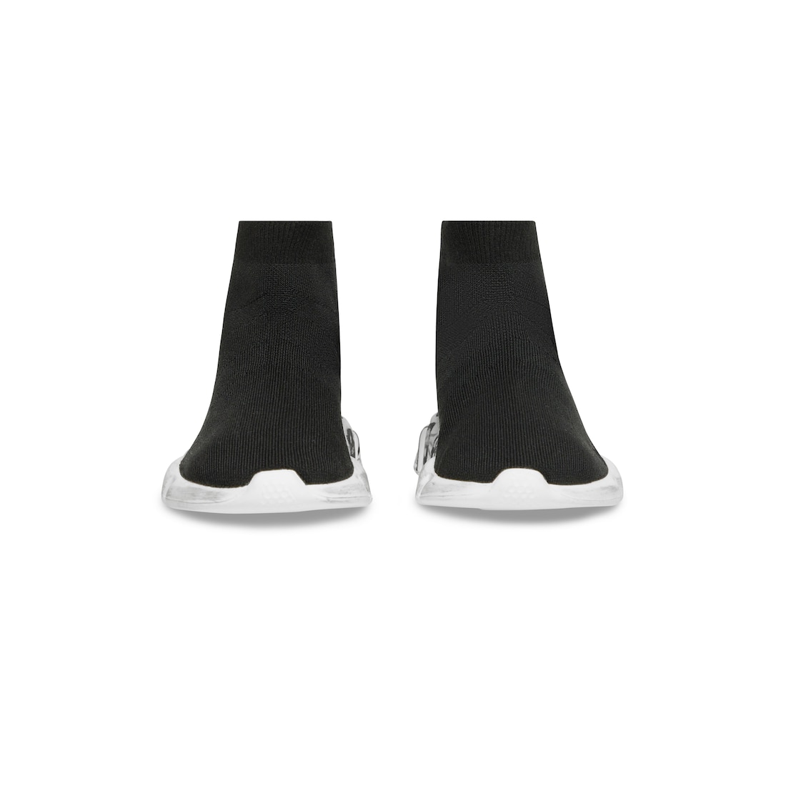 Balenciaga Niños - Zapatillas Speed Graffiti De Punto Reciclado En Negro