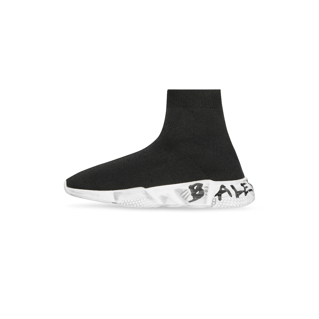 Balenciaga Niños - Zapatillas Speed Graffiti De Punto Reciclado En Negro