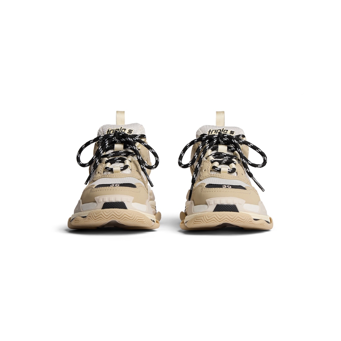 Balenciaga Niños - Zapatillas Triple S En Beige/blanco