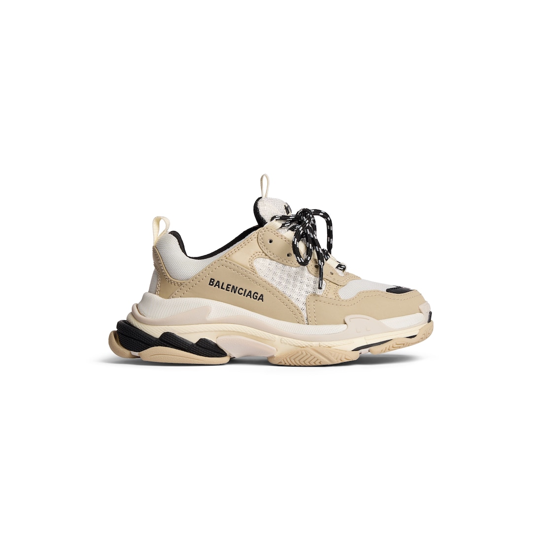 Balenciaga Niños - Zapatillas Triple S en Beige/blanco