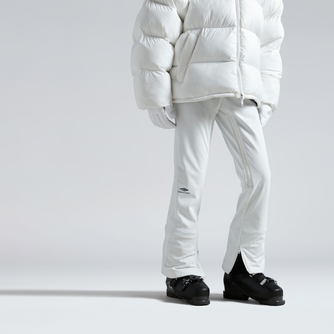 Balenciaga Pantalón 5-pocket Ski 3b Sports Icon Para Mujer En Blanco