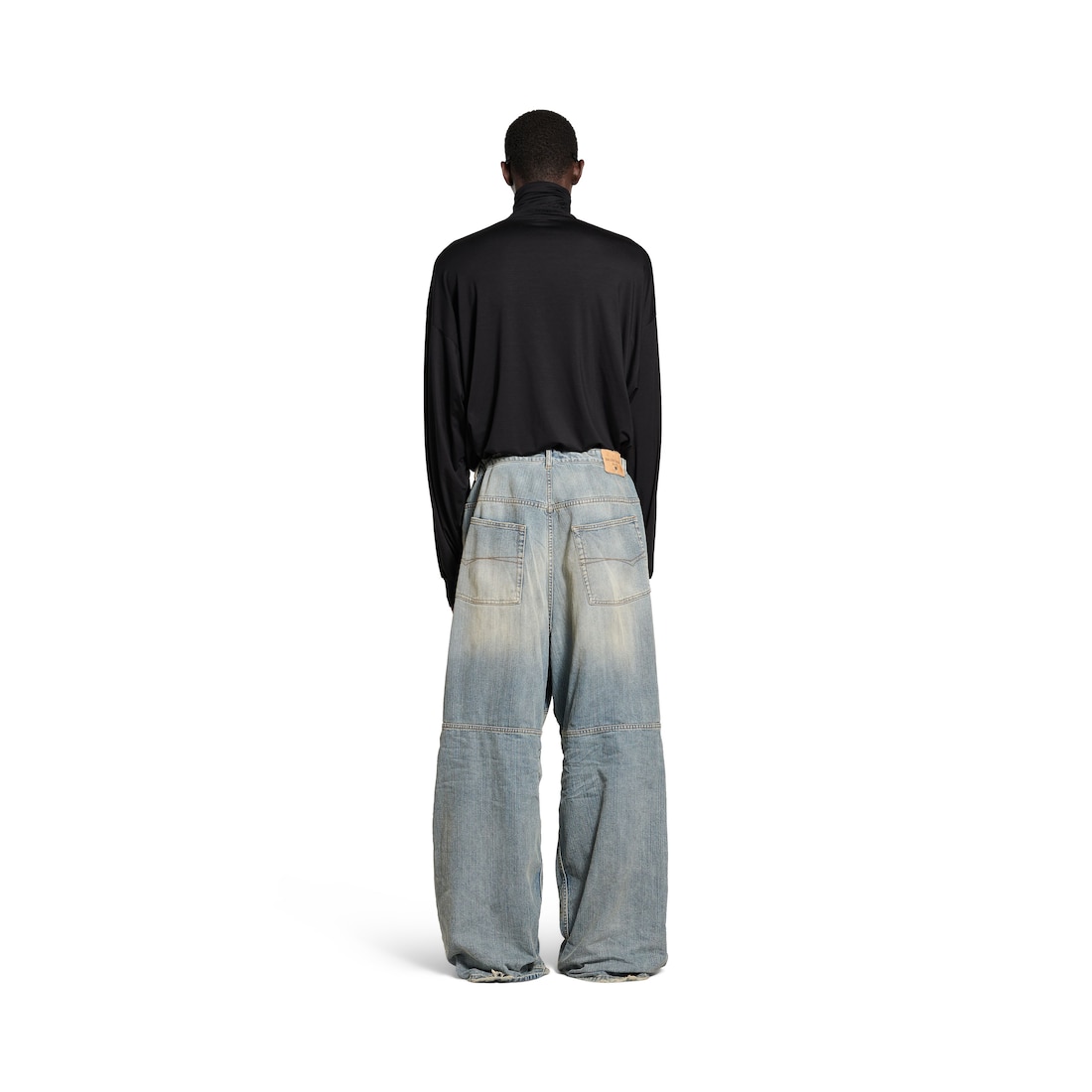 Balenciaga Pantalón Baggy Para Hombre En Azul Claro