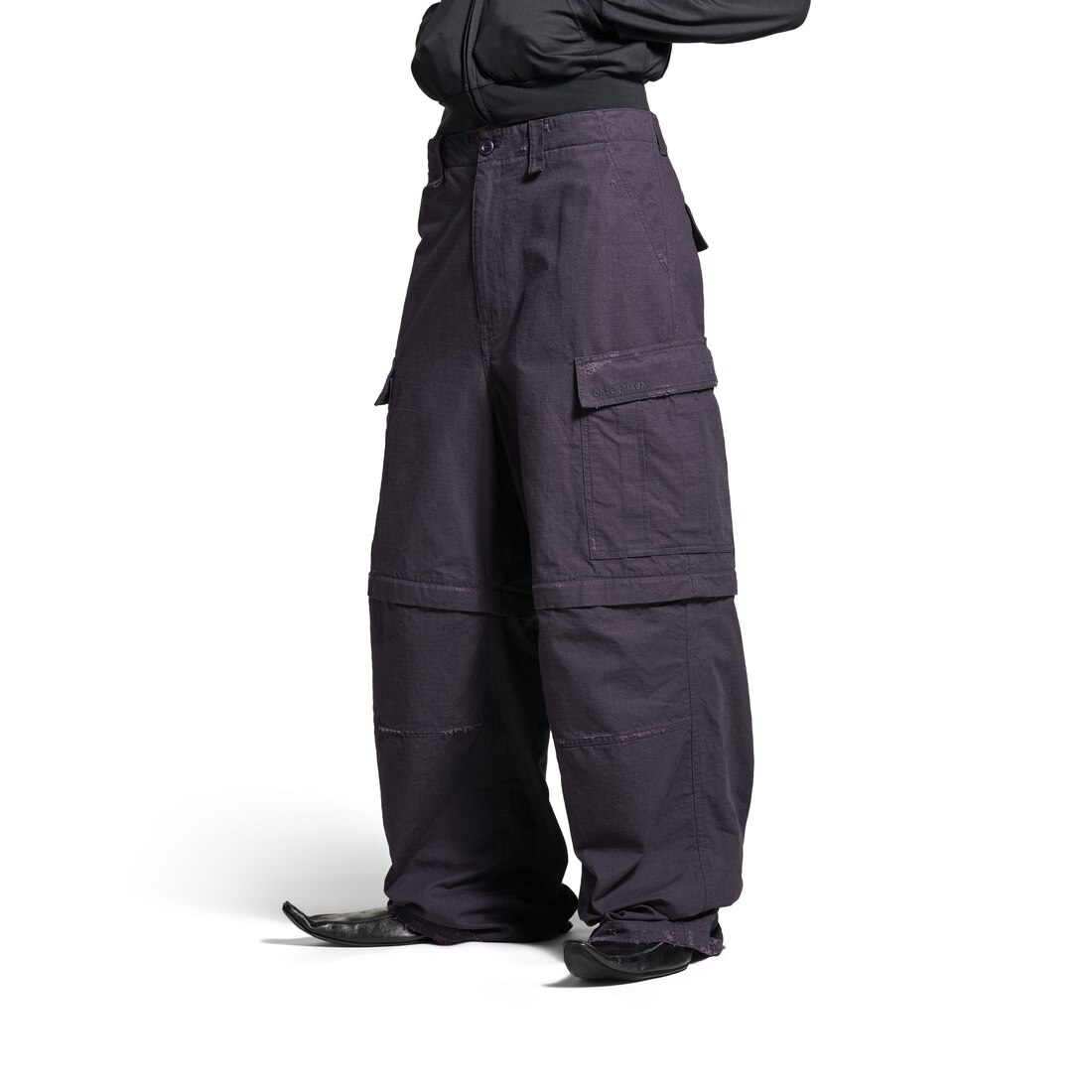 Balenciaga Pantalón Cargo Ancho Para Hombre En Azul Oscuro