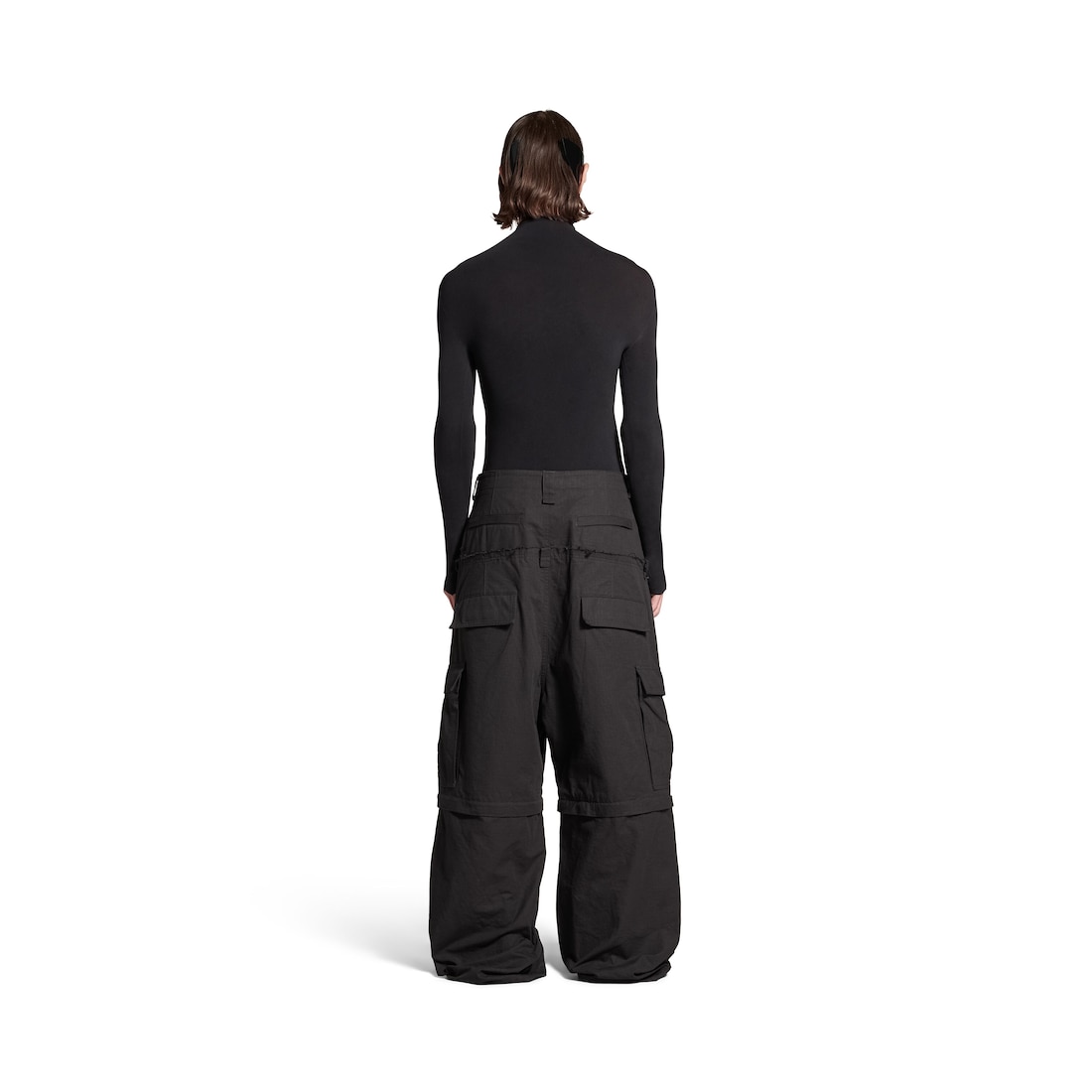 Balenciaga Pantalón Cargo Cut-up Para Mujer En Negro
