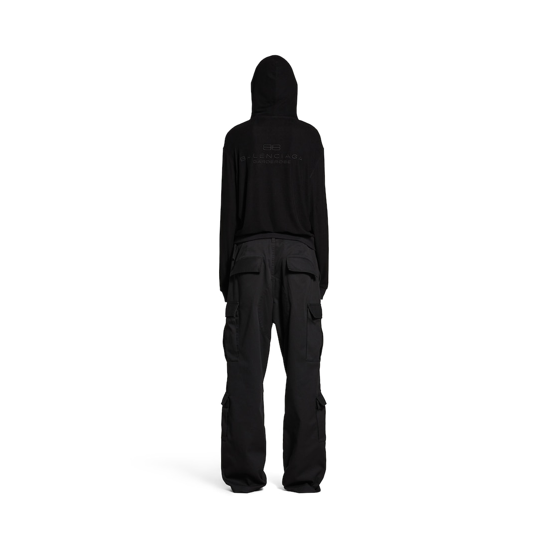 Balenciaga Pantalón Cargo Regular Fit Para Mujer En Negro