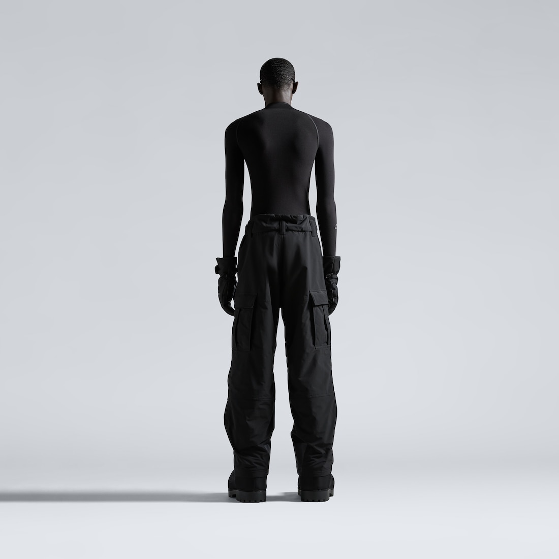 Balenciaga Pantalón Cargo Ski 3b Sports Icon Para Hombre En Negro