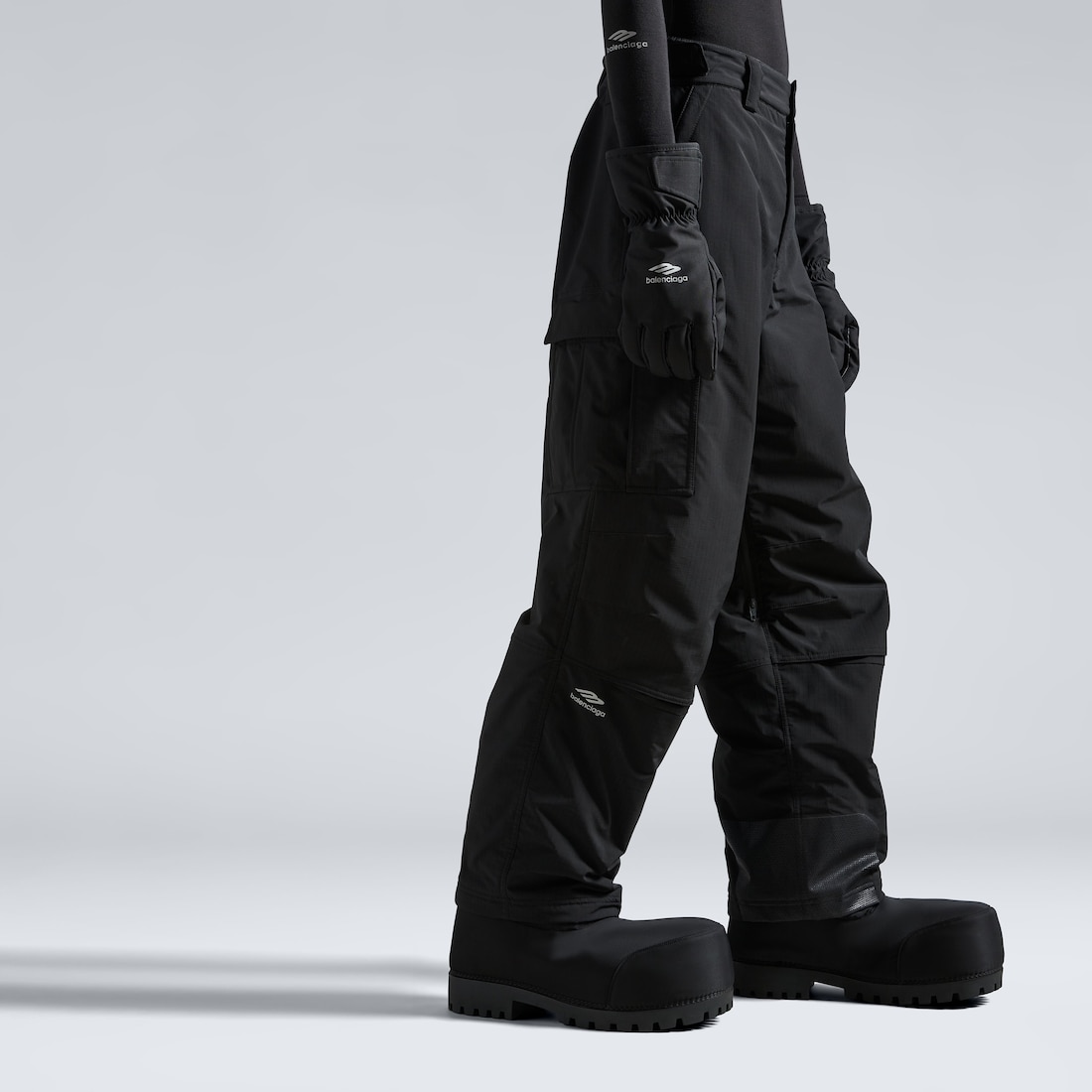 Balenciaga Pantalón Cargo Ski 3b Sports Icon Para Hombre En Negro