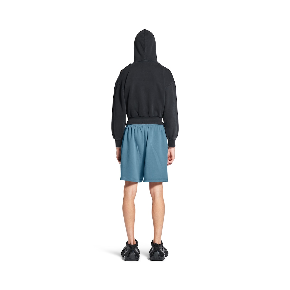 Balenciaga Pantalón Corto Balenciaga Back Reflective Para Hombre En Azul Grisáceo