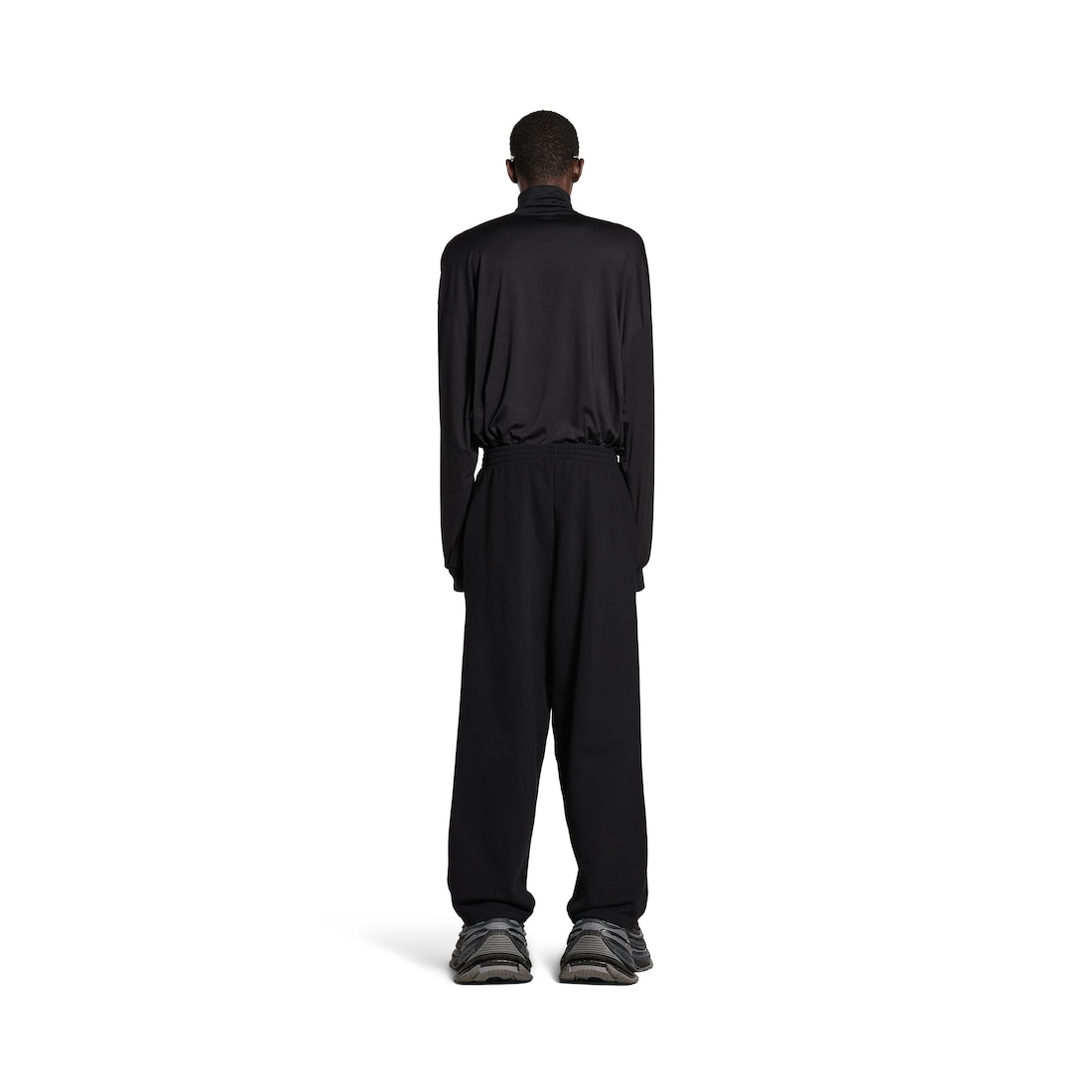 Balenciaga Pantalón De Chándal Baggy Bb Garderobe Para Hombre En Negro