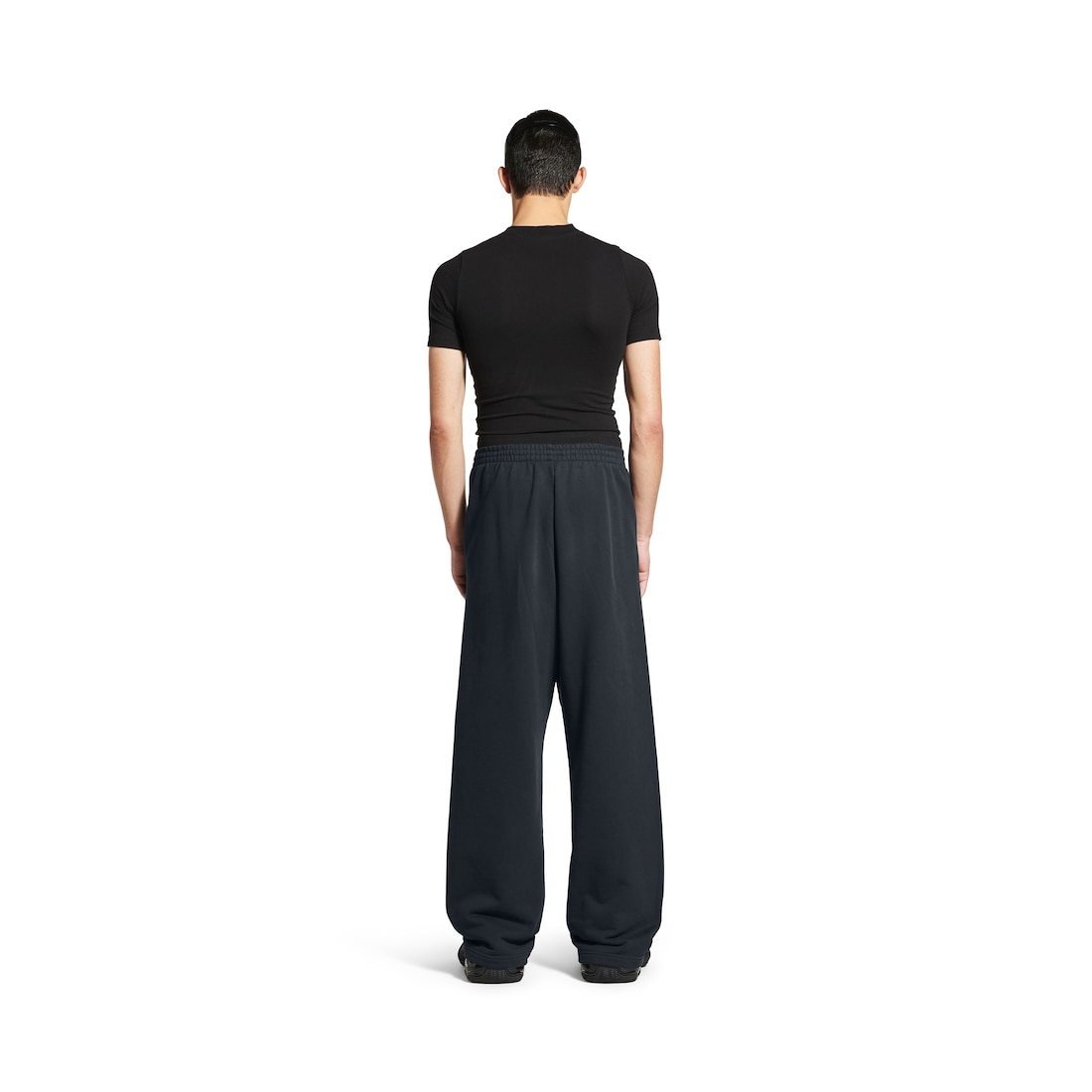 Balenciaga Pantalón De Chándal Baggy Unity Sport Para Hombre En Negro Descolorido