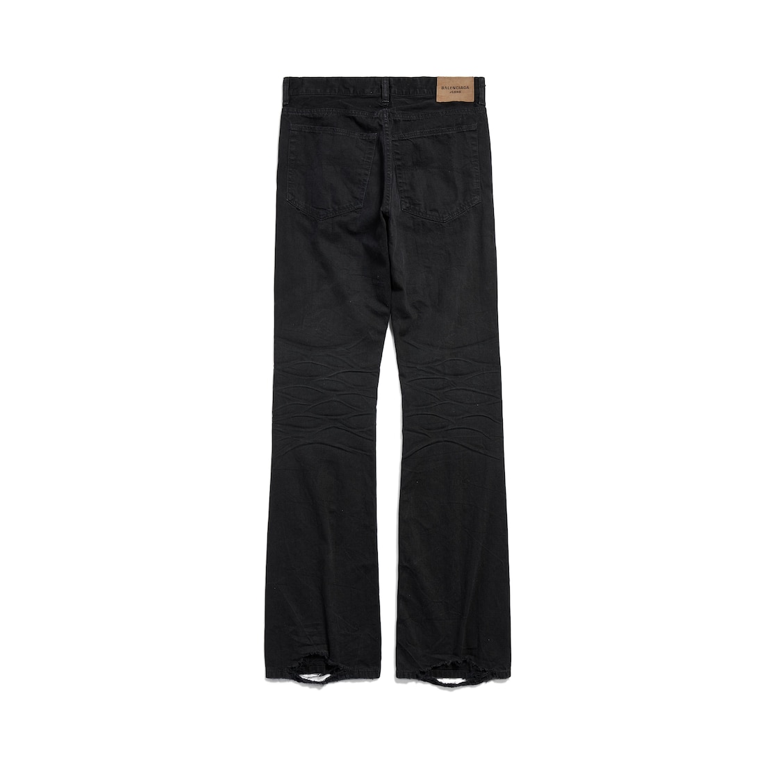 Balenciaga Pantalón De Chándal Recto De Talle Bajo En Negro
