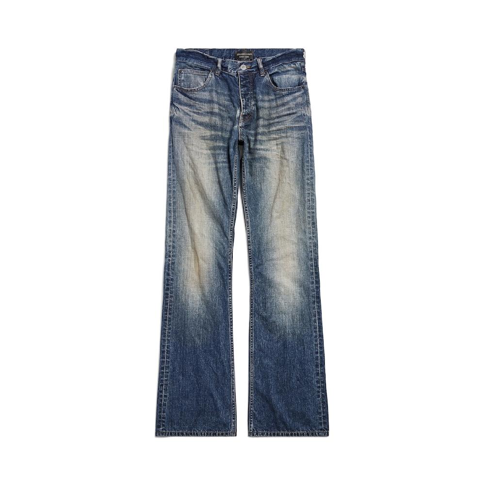 Balenciaga Pantalón De Corte Recto Para Mujer En Azul