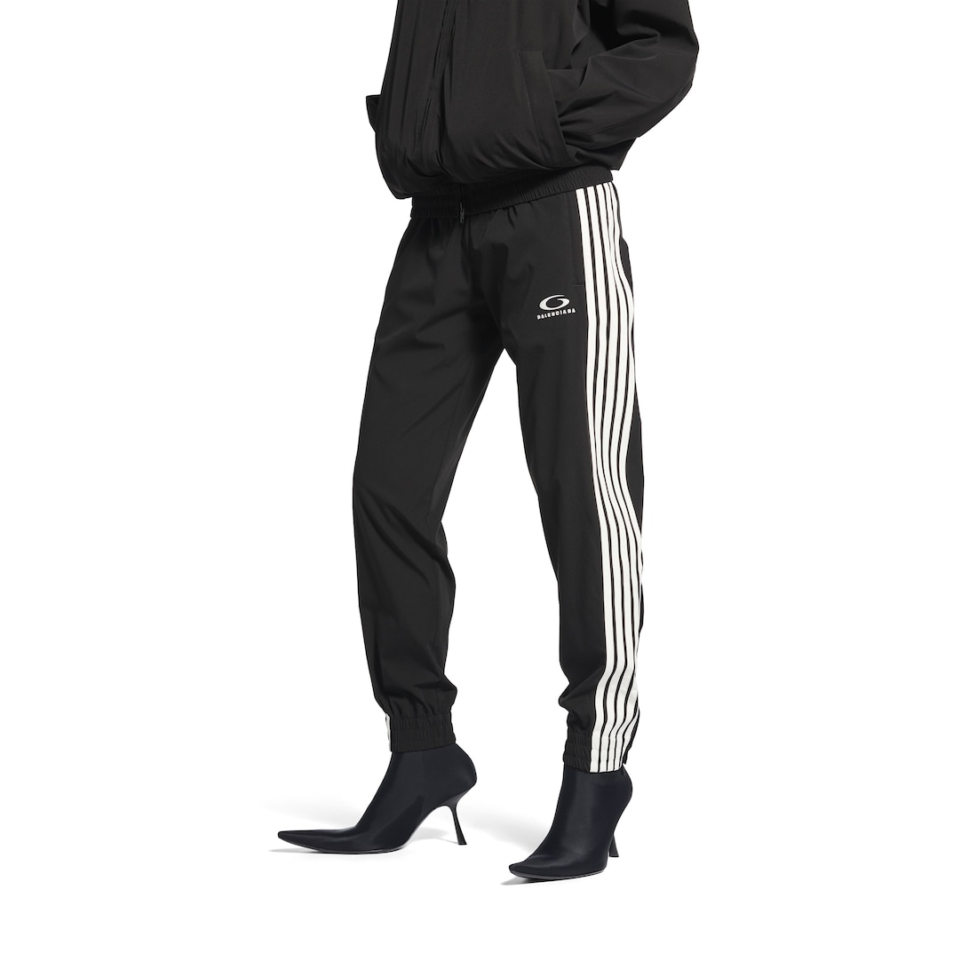 Balenciaga Pantalón Deportivo Ajustado Para Mujer En Negro