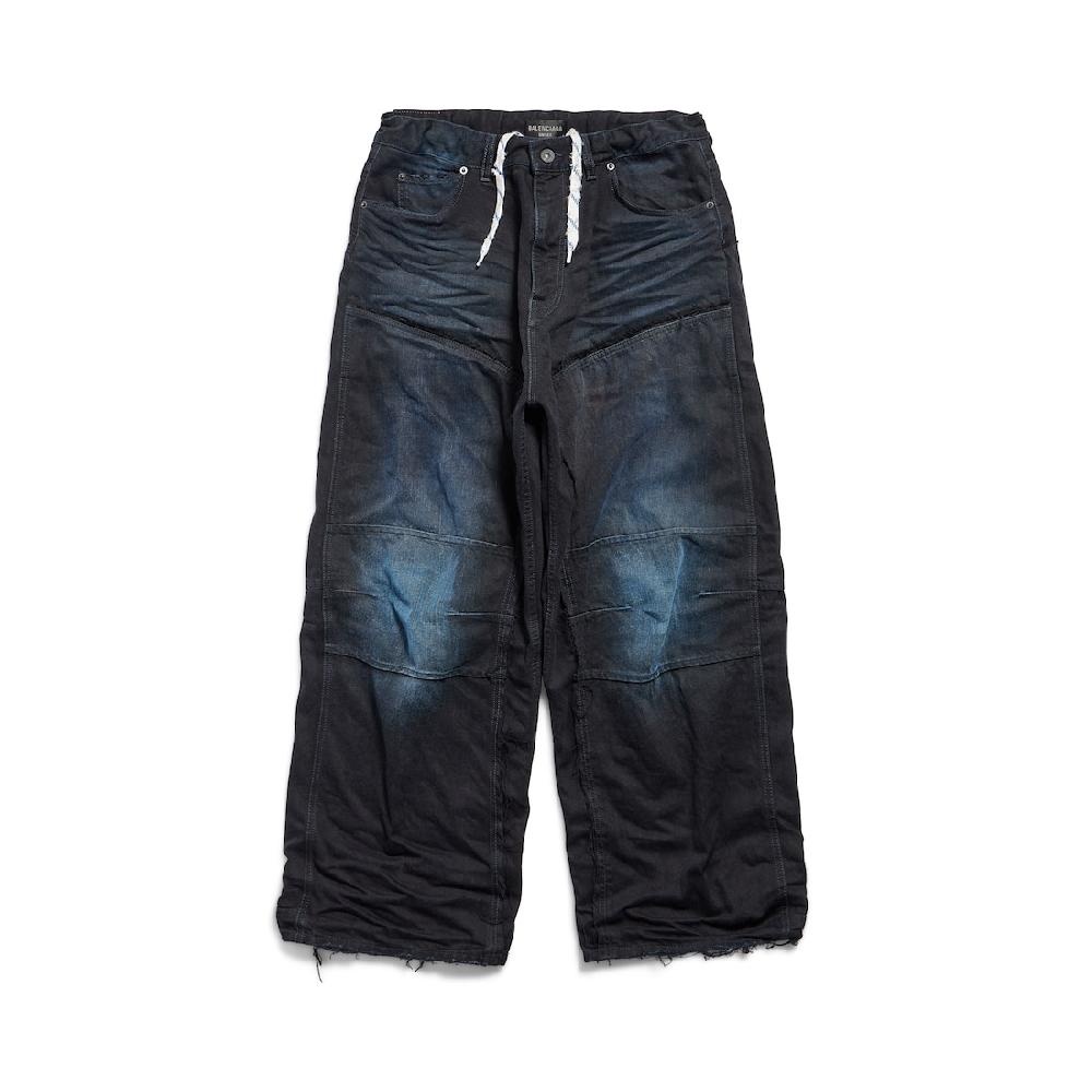 Balenciaga Pantalón Double Knee para Hombre en Azul Oscuro