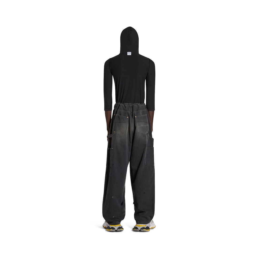 Balenciaga Pantalón Double Knee Para Hombre En Negro