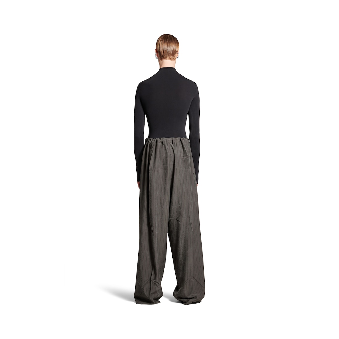 Balenciaga Pantalón Sastre Fluido Para Hombre En Gris