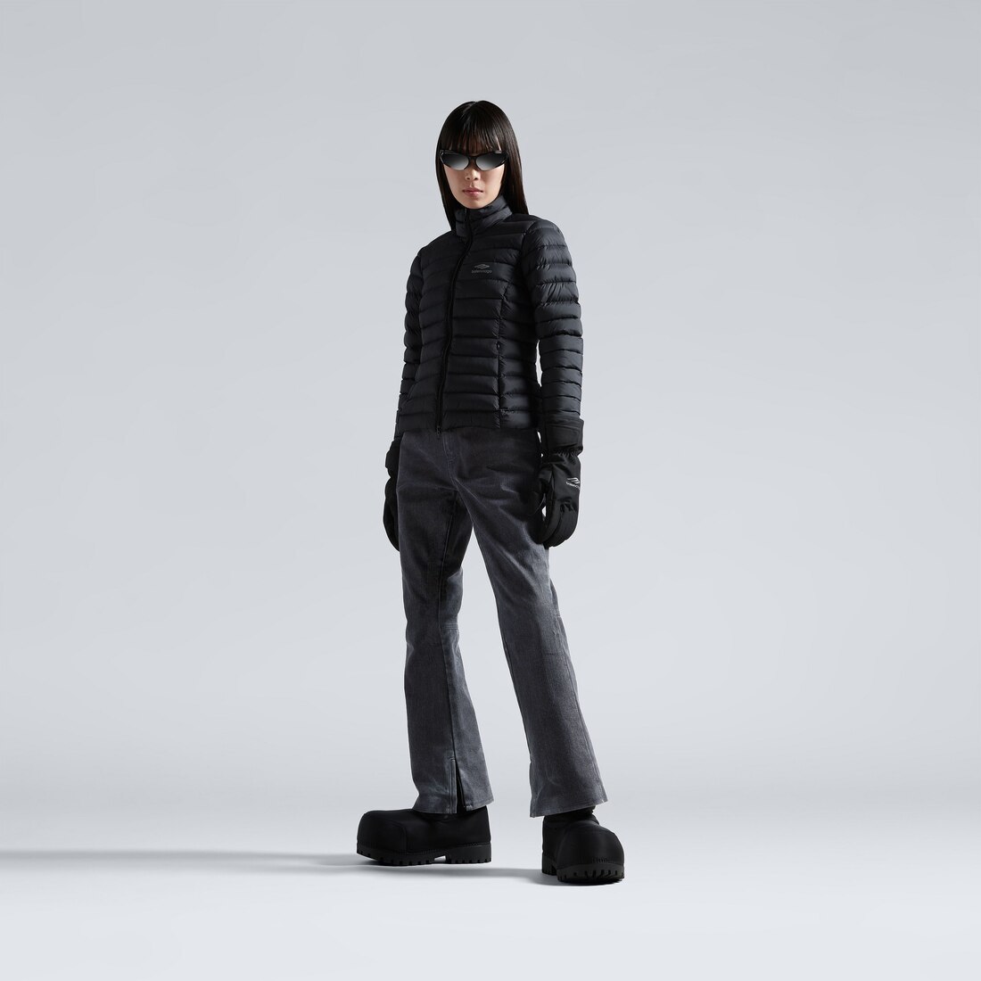 Balenciaga Pantalón Ski para Mujer en Negro Degradado