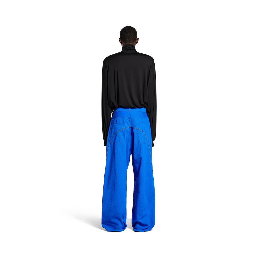 Balenciaga Pantalón Vaquero Tracksuit Para Hombre En Azul Real