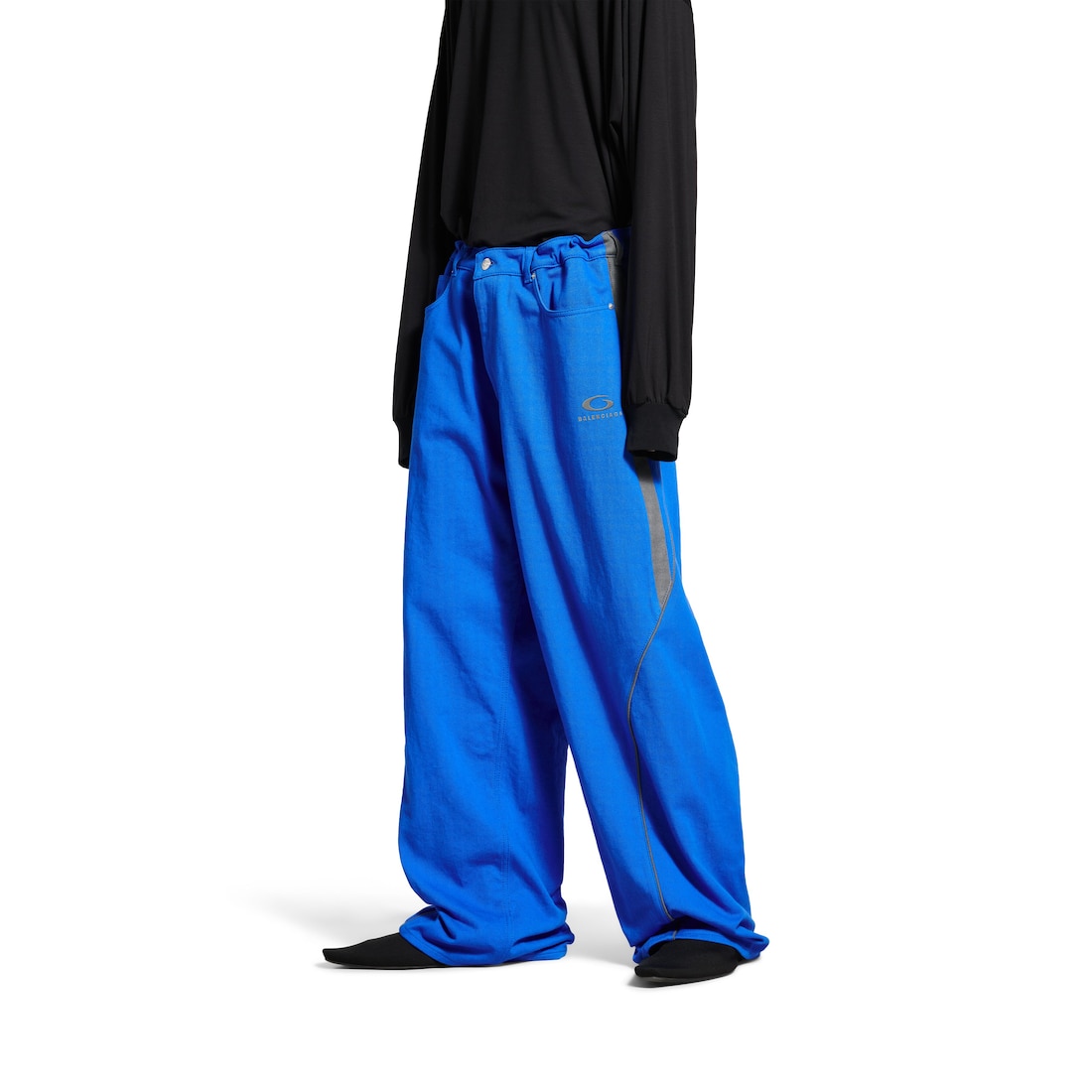 Balenciaga Pantalón Vaquero Tracksuit Para Hombre En Azul Real