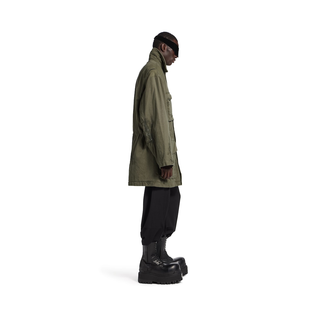 Balenciaga Parka Disproportionate Para Hombre En Verde