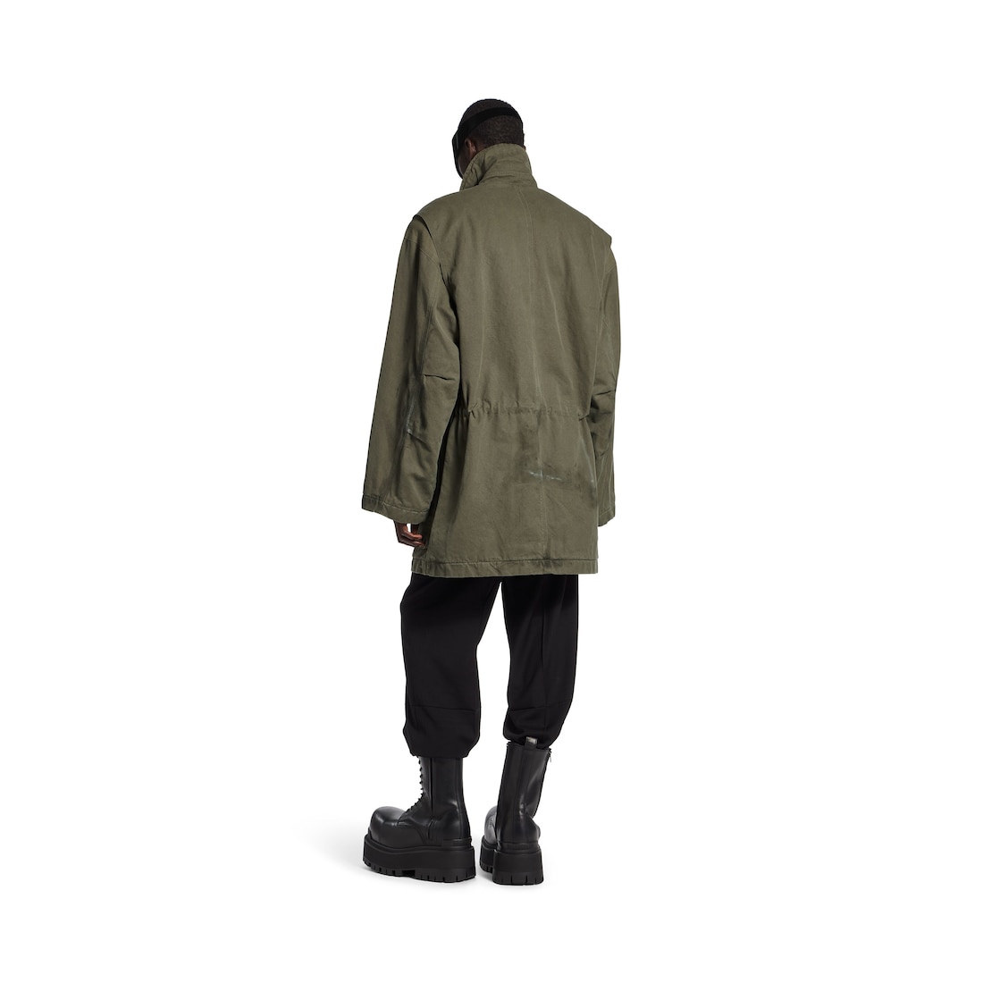Balenciaga Parka Disproportionate Para Hombre En Verde