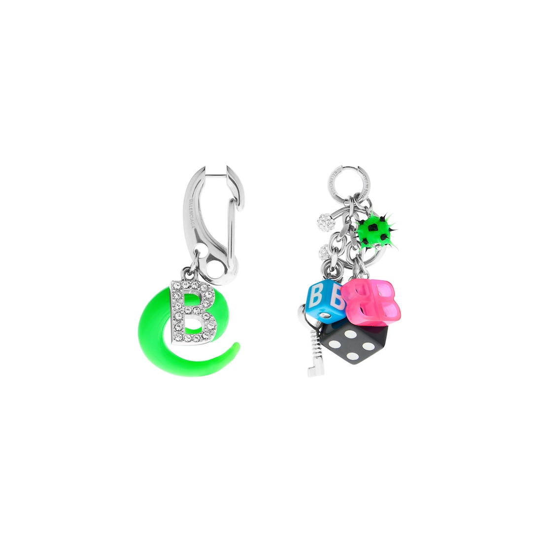 Balenciaga Pendiente Pigalle Collector Para Mujer En Plateado/multicolor