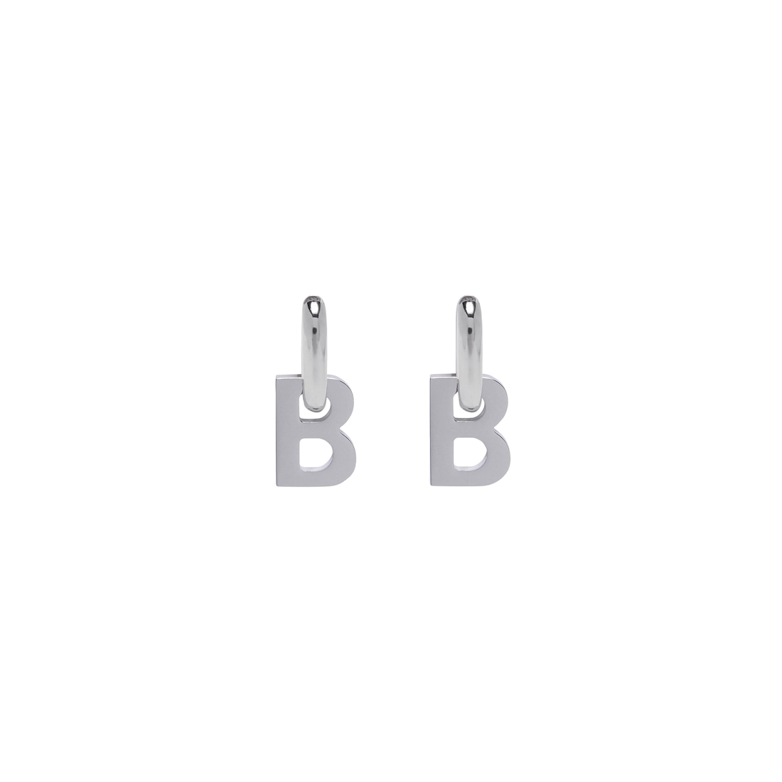 Balenciaga Pendientes B Chain Xl para Mujer en Plateado