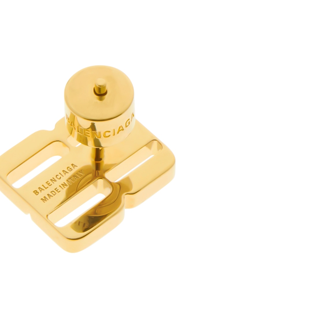 Balenciaga Pendientes De Botón Nano Xs Para Mujer En Dorado