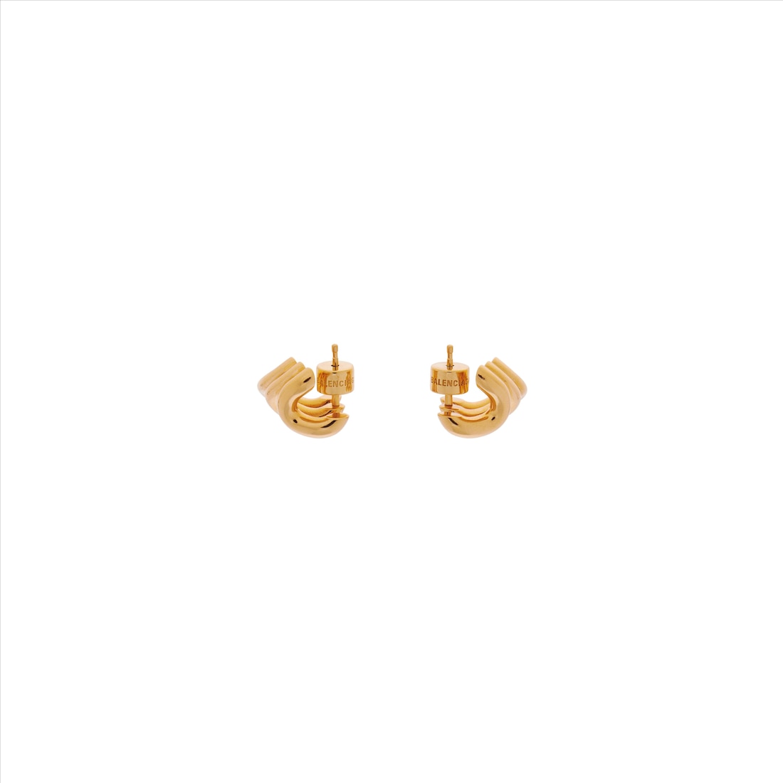 Balenciaga Pendientes Loop Trio Para Mujer En Dorado