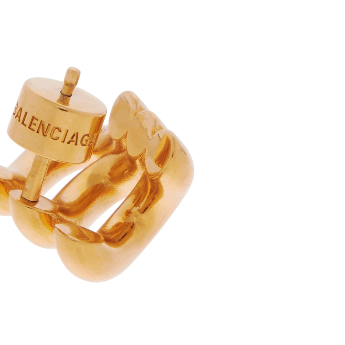 Balenciaga Pendientes Loop Trio Para Mujer En Dorado