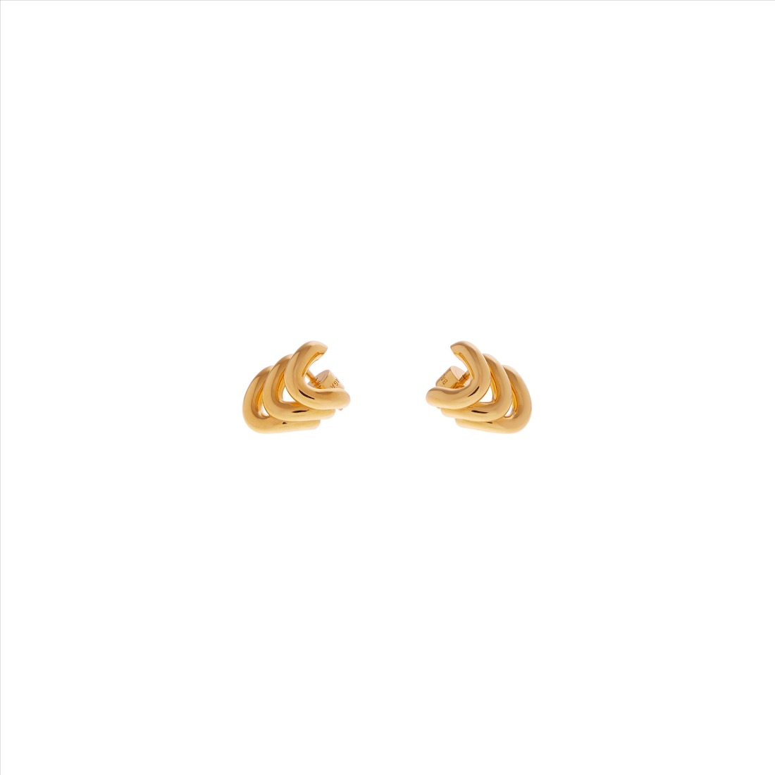Balenciaga Pendientes Loop Trio para Mujer en Dorado