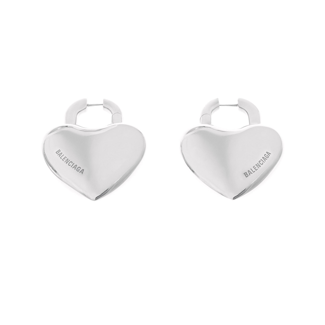 Balenciaga Pendientes Minnie Xl para Mujer en Plateado