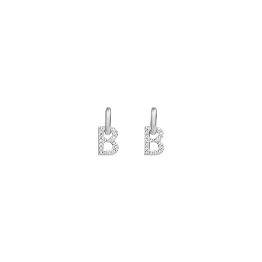 Balenciaga Pendientes Xs B Chain para Mujer en Plata