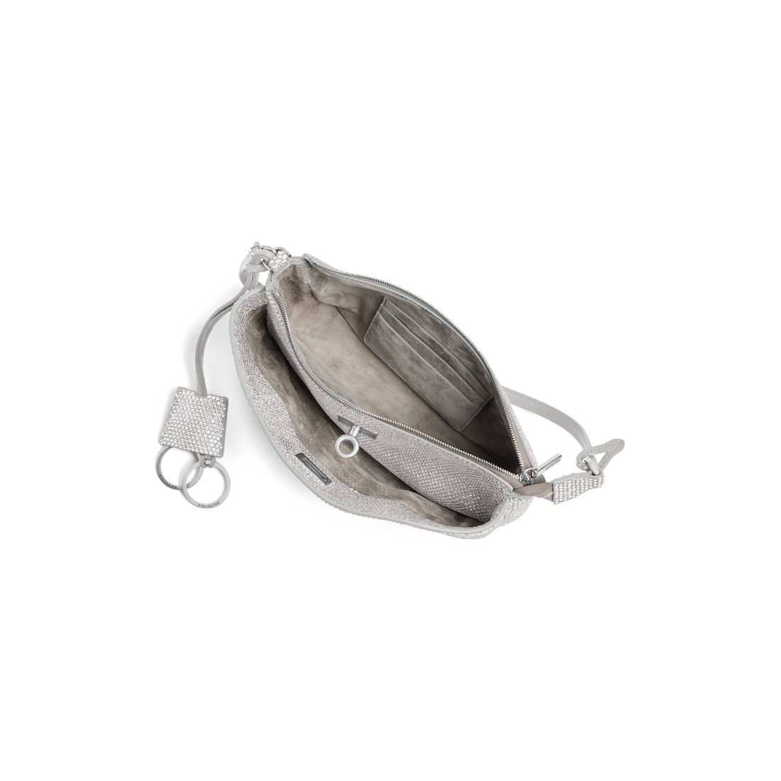 Balenciaga Pochette Sling Rodeo Para Mujer En Gris Humo